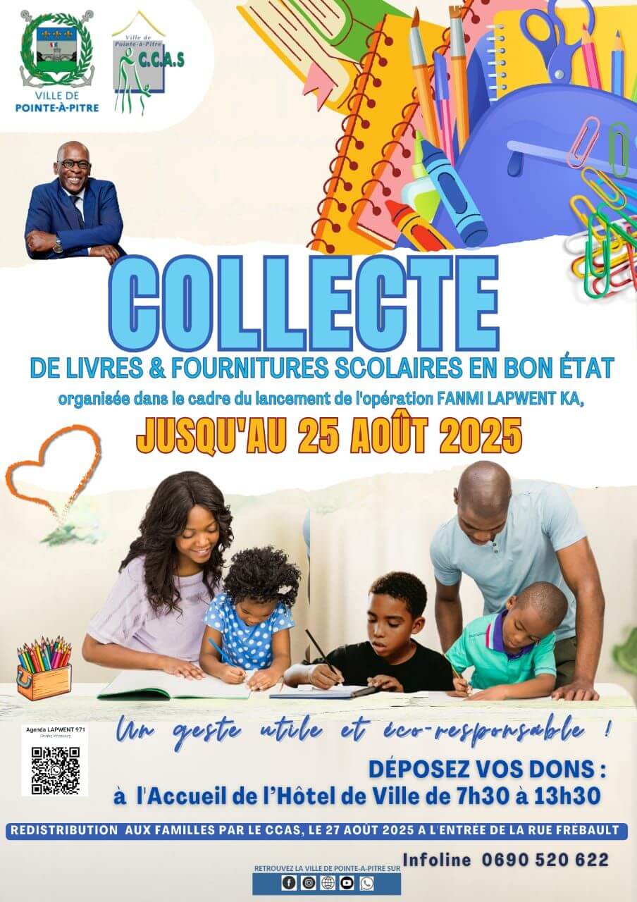 Collecte de livres et de fournitures scolaires