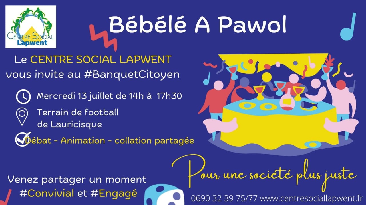 Banquet citoyen « Bébélé a pawol, nouvelle date