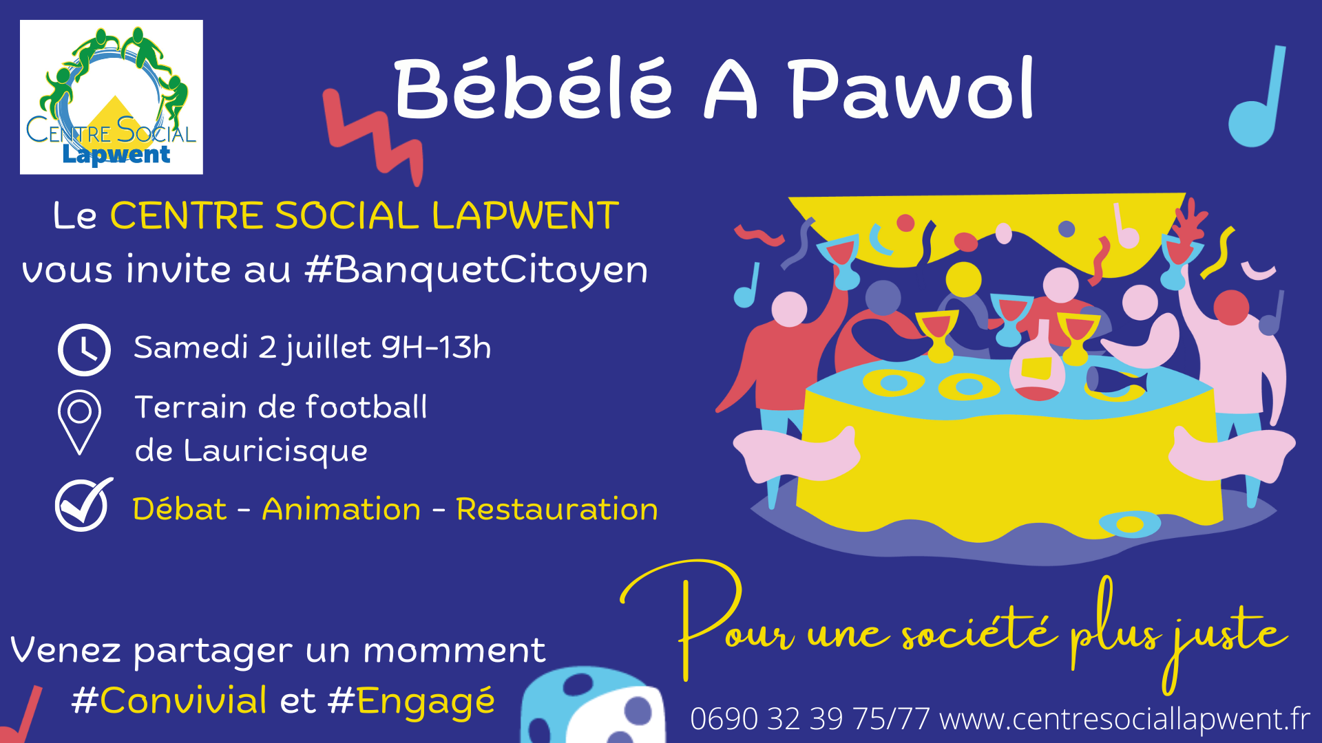  « Banquet citoyen « Bébélé a pawol »